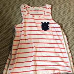 Girls forth of July tank top